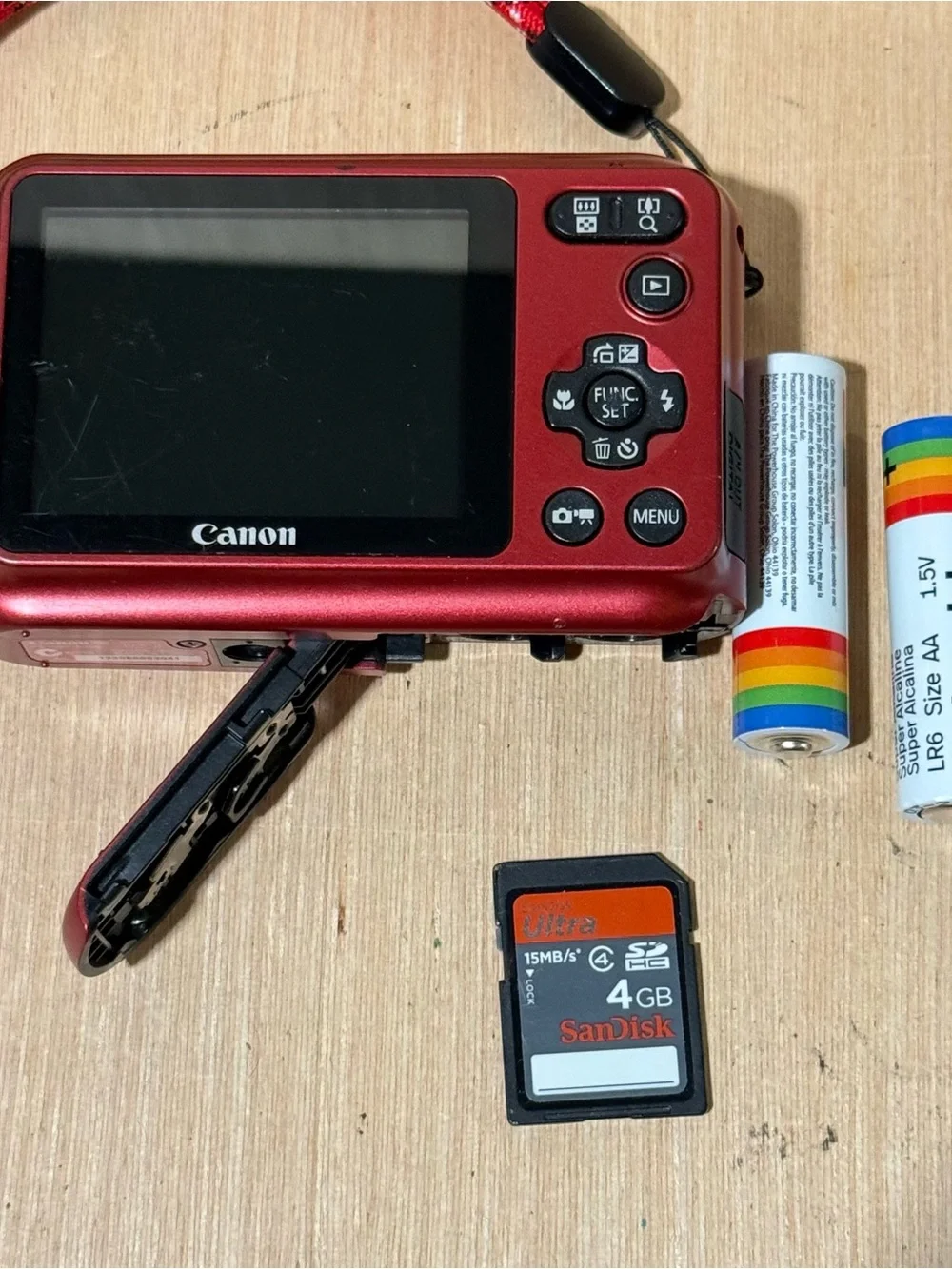Canon PowerShot A800 10.0MP Digit Camera Red Tested Good w/Batt-SDCard Read Blw! - Picture 11 of 13